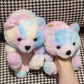 Teddy Bear women christmas plush slippers Cartoon Cute Bear House Slipper Furry Faux Fur Slides Woman Furry Flip Flop Shoes