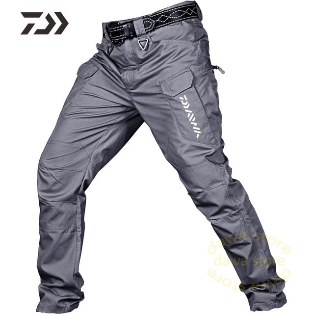 Fishing Pants Waterproof Fishing Clothes Hiking Multi-Pocket Durable Outdoor Hunting Men Pants Tactics Trousers Fishing Clothing