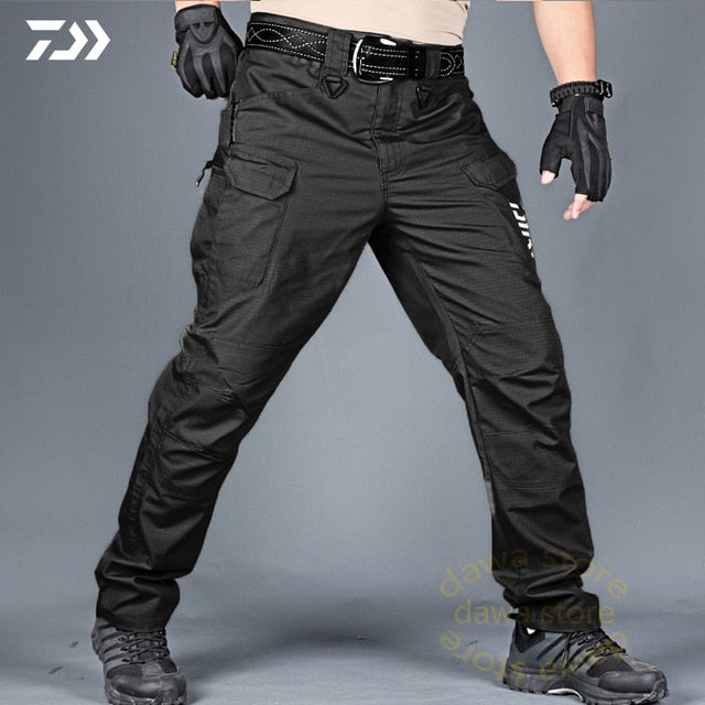 Fishing Pants Waterproof Fishing Clothes Hiking Multi-Pocket Durable Outdoor Hunting Men Pants Tactics Trousers Fishing Clothing