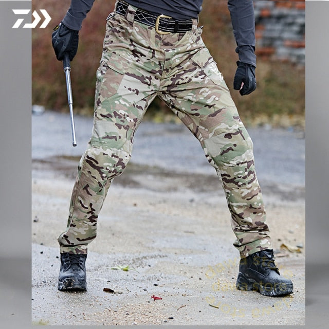 Fishing Pants Waterproof Fishing Clothes Hiking Multi-Pocket Durable Outdoor Hunting Men Pants Tactics Trousers Fishing Clothing
