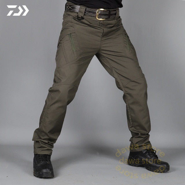 Fishing Pants Waterproof Fishing Clothes Hiking Multi-Pocket Durable Outdoor Hunting Men Pants Tactics Trousers Fishing Clothing