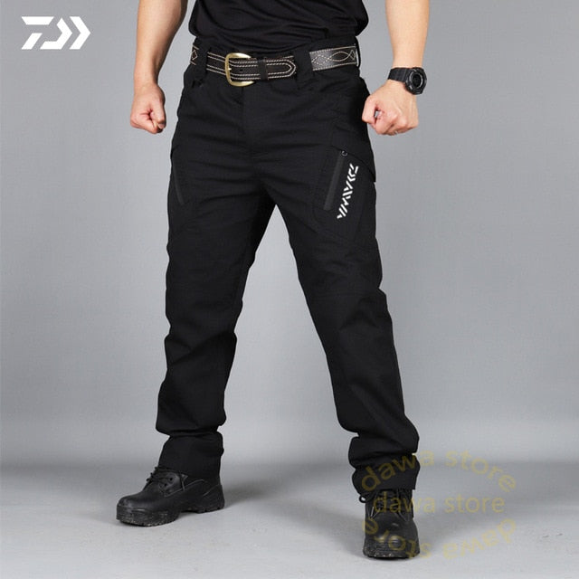 Fishing Pants Waterproof Fishing Clothes Hiking Multi-Pocket Durable Outdoor Hunting Men Pants Tactics Trousers Fishing Clothing