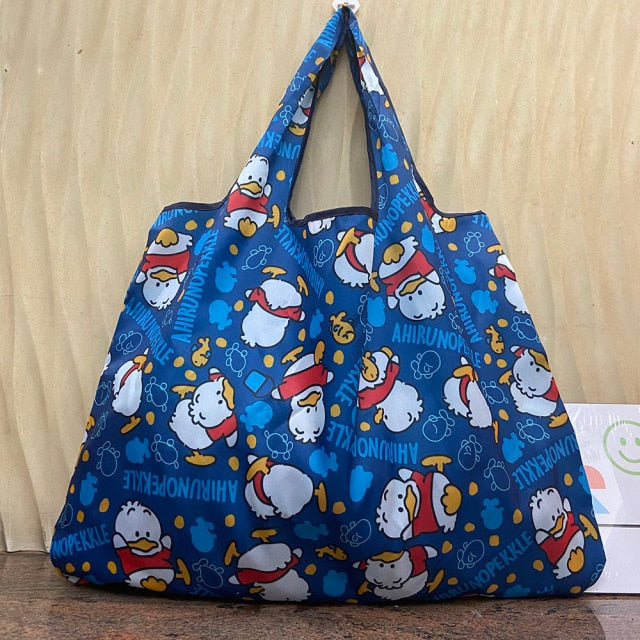 Heavy Bulk Foldable Shopping Bags Reusable Women's Handbags Shoulder Bags Grocery Bags Large 50 Pound Storage Bags