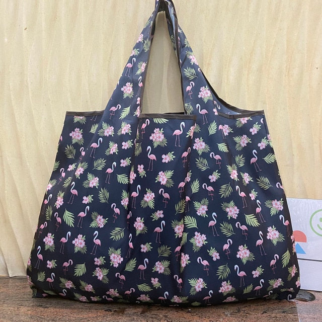 Heavy Bulk Foldable Shopping Bags Reusable Women's Handbags Shoulder Bags Grocery Bags Large 50 Pound Storage Bags