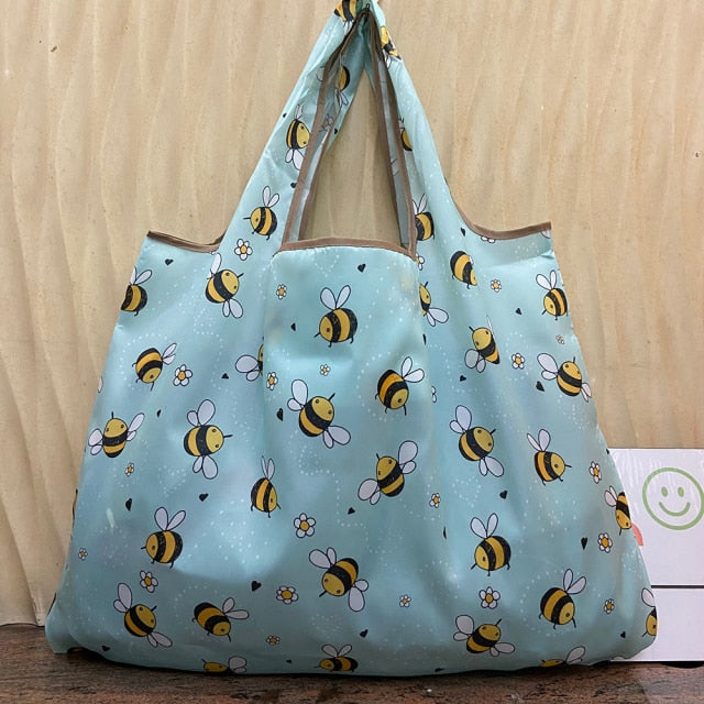 Heavy Bulk Foldable Shopping Bags Reusable Women's Handbags Shoulder Bags Grocery Bags Large 50 Pound Storage Bags