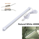 USB LED Light Bar 5V Rigid LED Strip for the Kitchen Dimmable Aluminum Light Bar for Under Cabinet Lighting Warm Cool White