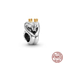 HOT SALE 925 Sterling Silver Colorful Coffee Ooke Series Beads Charms fit Original Pandora Bracelet Women Fashion DIY Jewelry