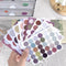 96 Pcs/set Circle Dot Diy Writeable Stickers Morandi Color Round Dot Stickers for Journal Planner Scrapbooking