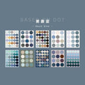 96 Pcs/set Circle Dot Diy Writeable Stickers Morandi Color Round Dot Stickers for Journal Planner Scrapbooking