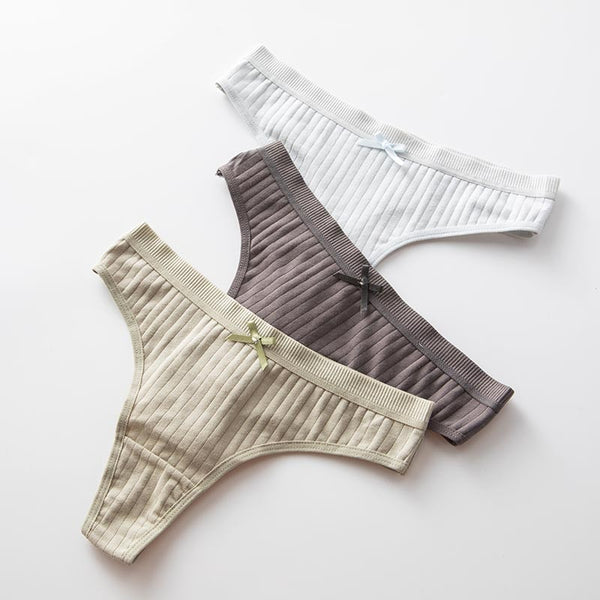 Sexy Women Panties G-String Underwear Fashion Cotton Thong Breathable Briefs Ladies Soft Lingerie Low Rise Pantys Intimate