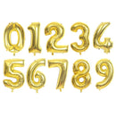 16/32/40 inch Big Size Rose Gold Sliver digital number Figure Foil balloons kids Adult Birthday Party Decoration Supplies Ballon