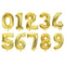 16/32/40 inch Big Size Rose Gold Sliver digital number Figure Foil balloons kids Adult Birthday Party Decoration Supplies Ballon