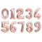 16/32/40 inch Big Size Rose Gold Sliver digital number Figure Foil balloons kids Adult Birthday Party Decoration Supplies Ballon
