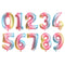 16/32/40 inch Big Size Rose Gold Sliver digital number Figure Foil balloons kids Adult Birthday Party Decoration Supplies Ballon