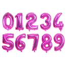 16/32/40 inch Big Size Rose Gold Sliver digital number Figure Foil balloons kids Adult Birthday Party Decoration Supplies Ballon
