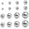 304 Stainless Steel Ball Dia 0.5mm 1mm - 10mm High Precision Bearing Balls Smooth Ball