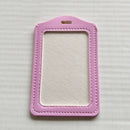 Fashion PU Leather Credit Card Holders Business Card Case Men Women Student Cartoon Badge Bus ID Card Holder Cards Cover Wallet