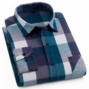 2021 Spring Autumn Plaid Shirt Men Cotton New Male Casual Long Sleeve Shirt  High Quality  Man Clothes