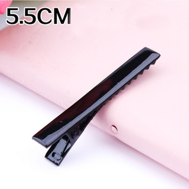 30PCS/Lot High Quality Hair Clips DIY Iron Hairpins 3.2-5.5cm Basic Barrettes Cool Girls Silver-Color Ornament Women Accessories