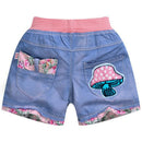 New Summer Kids Short Denim Shorts For Girls Fashion Girl Short Princess Jeans Children Pants Girls Shorts Flower Girls Clothing