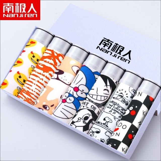 Boxershorts Men Cartoon Printed Breathable Comfortable Underwear Man Boxers Elastic Shorts Underpants Male Soft Boxer Panties