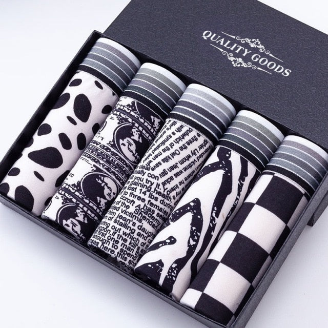 Boxershorts Men Cartoon Printed Breathable Comfortable Underwear Man Boxers Elastic Shorts Underpants Male Soft Boxer Panties