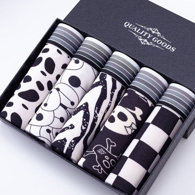 Boxershorts Men Cartoon Printed Breathable Comfortable Underwear Man Boxers Elastic Shorts Underpants Male Soft Boxer Panties