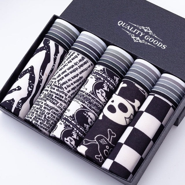 Boxershorts Men Cartoon Printed Breathable Comfortable Underwear Man Boxers Elastic Shorts Underpants Male Soft Boxer Panties