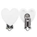 TYRY.HU Round/Heart Silicone Clip 3 Pcs/Set Of Pacifier Clip BPA-Free Silicone Dummy Baby Pacifier Chain DIY Accessories