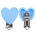 TYRY.HU Round/Heart Silicone Clip 3 Pcs/Set Of Pacifier Clip BPA-Free Silicone Dummy Baby Pacifier Chain DIY Accessories