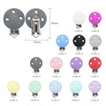 TYRY.HU Round/Heart Silicone Clip 3 Pcs/Set Of Pacifier Clip BPA-Free Silicone Dummy Baby Pacifier Chain DIY Accessories
