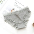 Seamless Cute Bow Girls Briefs Women's Cotton Ultra Soft Briefs Sexy Lace Panties Bikini Soft Comfort Lingerie Fashion Women