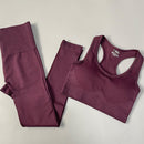 2/3/4PCS Seamless Women Yoga Set Workout Sportswear Gym Clothes Fitness Long Sleeve Crop Top High Waist Leggings Sports Suit