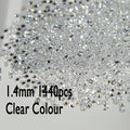 2021 New All Sizes 1440pcs Crystal Chaton Nail Art Rhinestone Micro Manicure Decoration Tiny Mini Rhinestones Glass