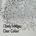2021 New All Sizes 1440pcs Crystal Chaton Nail Art Rhinestone Micro Manicure Decoration Tiny Mini Rhinestones Glass