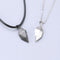 1Pair Magnetic Couple Heart Shape Necklace Gothic Punk Style For Men Jewelry Wedding Lovers Couples Valentine's Day gift Gifts