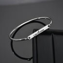 Custom Personalized Engraving Name Letter Bracelet Stainless Steel  Name Bracelet For Men Women Letters Fashion Jewelry Gift