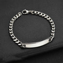 Custom Personalized Engraving Name Letter Bracelet Stainless Steel  Name Bracelet For Men Women Letters Fashion Jewelry Gift