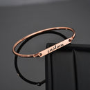 Custom Personalized Engraving Name Letter Bracelet Stainless Steel  Name Bracelet For Men Women Letters Fashion Jewelry Gift