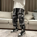 2021 Men's Harem Pants New Fashion Jogger Sweatpants Korean Man Loose Oversized Trousers Funny Streetwear Male Casual Pants 5XL
