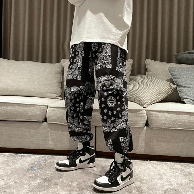 2021 Men's Harem Pants New Fashion Jogger Sweatpants Korean Man Loose Oversized Trousers Funny Streetwear Male Casual Pants 5XL