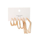 6 Pairs/set 2020 New Fashion Round Circle Hoop Earrings Set For Women Girl Punk Style Brincos Round Earrings Party Jewelry Gift