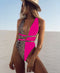 2021 Hollow Sexy Swimwear Women Bandage Padded One Piece Swimsuit Monokini Biquini Traje De Bano Mujer Trikini Badpak Femme