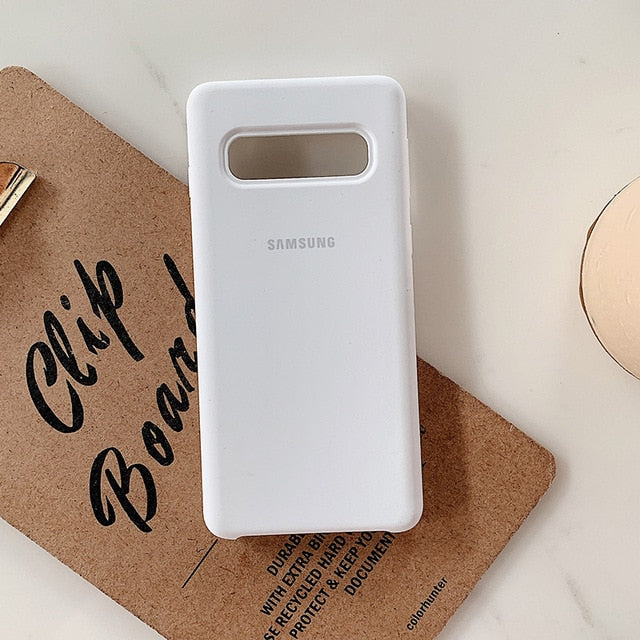 Samsung S10 Plus Case Original Liquid Silicone Soft Protection Back Cover Samsung Galaxy S10e S9 S8 Plus S7 Edge Note 8 9 Shell