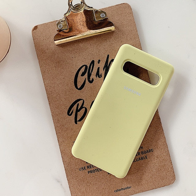Samsung S10 Plus Case Original Liquid Silicone Soft Protection Back Cover Samsung Galaxy S10e S9 S8 Plus S7 Edge Note 8 9 Shell