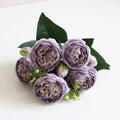 2021 Beautiful Rose Peony Artificial Silk Flowers Small bouquet flores Home Party Spring Wedding Decoration  Fake Flower