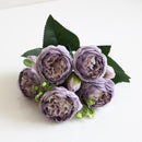 2021 Beautiful Rose Peony Artificial Silk Flowers Small bouquet flores Home Party Spring Wedding Decoration  Fake Flower
