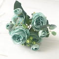 2021 Beautiful Rose Peony Artificial Silk Flowers Small bouquet flores Home Party Spring Wedding Decoration  Fake Flower