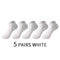 5 Pairs/Set Men's Cotton Short Socks Thin Black White Business Men Boat Sock Soft Breathable Solid Color Summer Male Ankle Socks