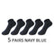 5 Pairs/Set Men's Cotton Short Socks Thin Black White Business Men Boat Sock Soft Breathable Solid Color Summer Male Ankle Socks